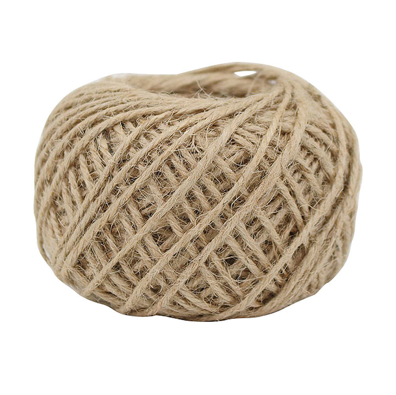 2 Rolls DIY Hemp Rope Twine Thread Decorative Rope (50m/roll),