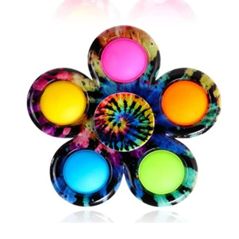 Floral Bubble Push Pop Fidget Spinning Toys