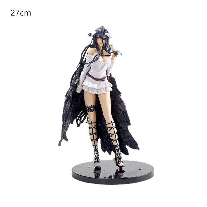 27cm Overlord Albedo So-Bin Anime Character Overlord III Albedo Action Figure Albedo Little Devil Pillow Sitting Swimsuit Albedo