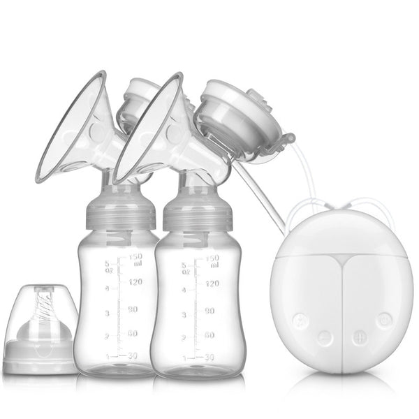 Best-selling Double Suction Baby Feeder Massage Moms Helper Hands Free Electric Breast Pump Bottle Milk Extractor