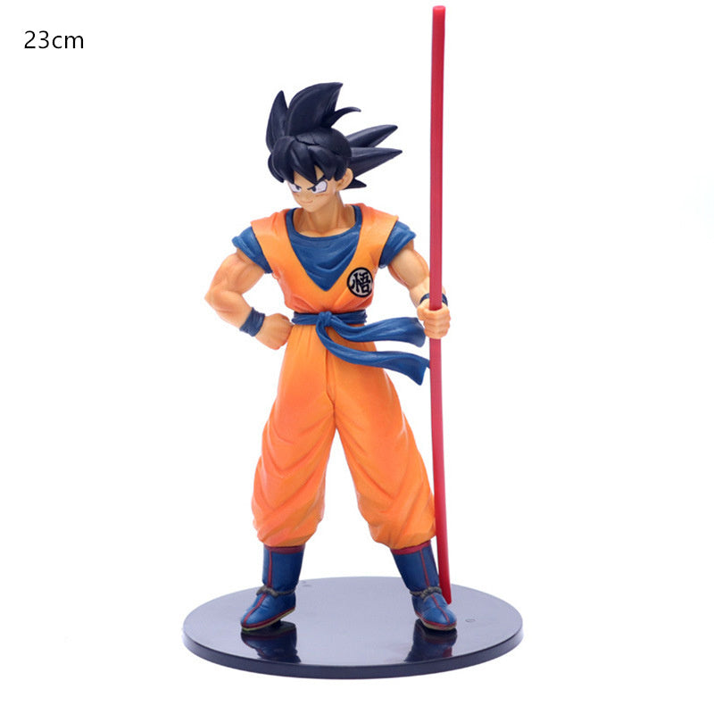 Dragon Ball Z Son Goku Sun Gohan Battle Damaged Cartoon Version Super Saiyan Doll Collection Model Toy Children's Gift