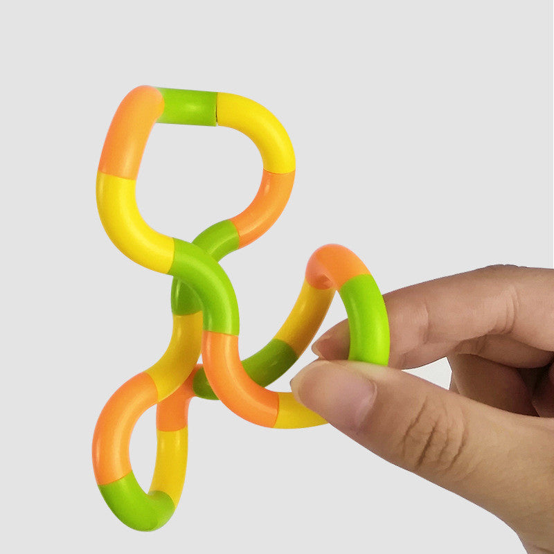 4Pcs Twisted Rope Anti Stress Toy Deformation Rope Adult Decompression Interactive Game DIY Winding Leisure Kids Education Toys