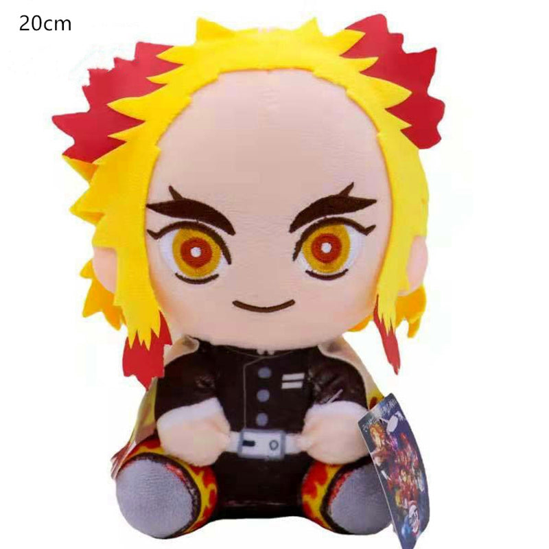 20CM Ghost Slayer's Blade Plush Doll Kawaii Ni Douzi Tanji Lang Xing Shou Lang My Wife Zenyi Plush Toy Children's Birthday Gift