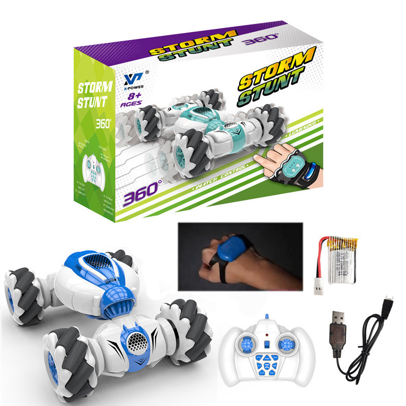 Gesture Mini RC Stunt Car Toys; For 6-12 Yr Boys ; Best Birthday Gifts For Kids Age 7 8 9 10 11 Year Old; 2.4Ghz Hand Controlled Remote Control Cars; PREPOP 4WD Transform Off Road For Rotating