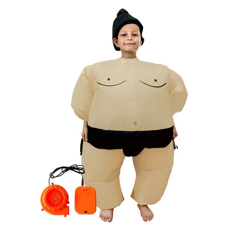 New Drop Shop. Sumo Wrestler Costume Inflatable Suit Blow Up Outfit Cosplay Party Dress for Kid and Adult