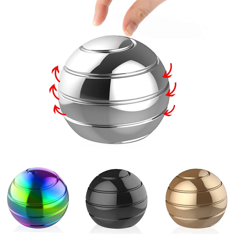 Desk Ball Spinner Optical Illusion Fidget Spinning Top Ball Stress Relief Toy Metal Juguete Para Aliviar El Estrés антистресс