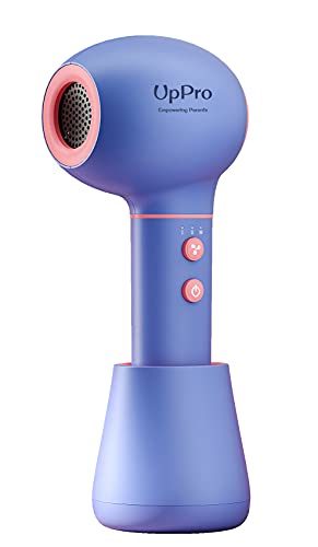 UpPro Gentle Cordless Low Heat/Speed Baby Hair Dryer for Infant; Mini Hair Dryer for Toddler; Baby Butt Blow Dryer for Diaper Rash Prevention; Suits Thin Hair Better(0-3Y Pink)