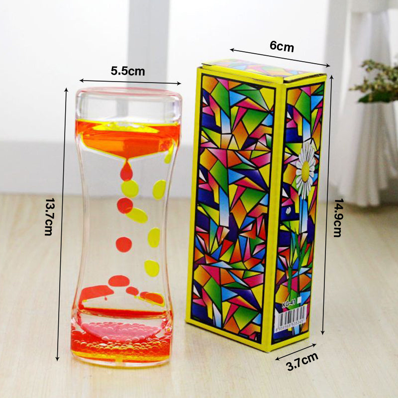 Montessori Educational Toys Hourglass Sensory Visual Stimulation Timer Decompression Toys Water Drop Gift Time Lapse Sensor