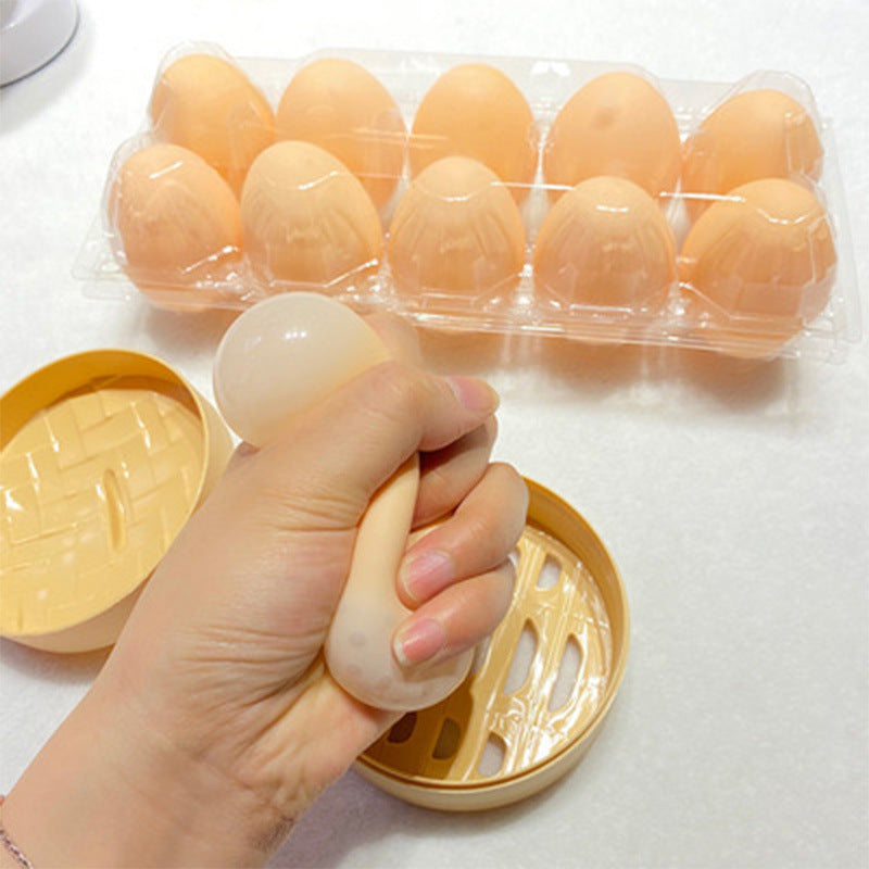 Fake Eggs Children's Toys DIY Creative Painted Simulation Plastic Egg Shells Kindergarten Teaching Aids Funny Toys