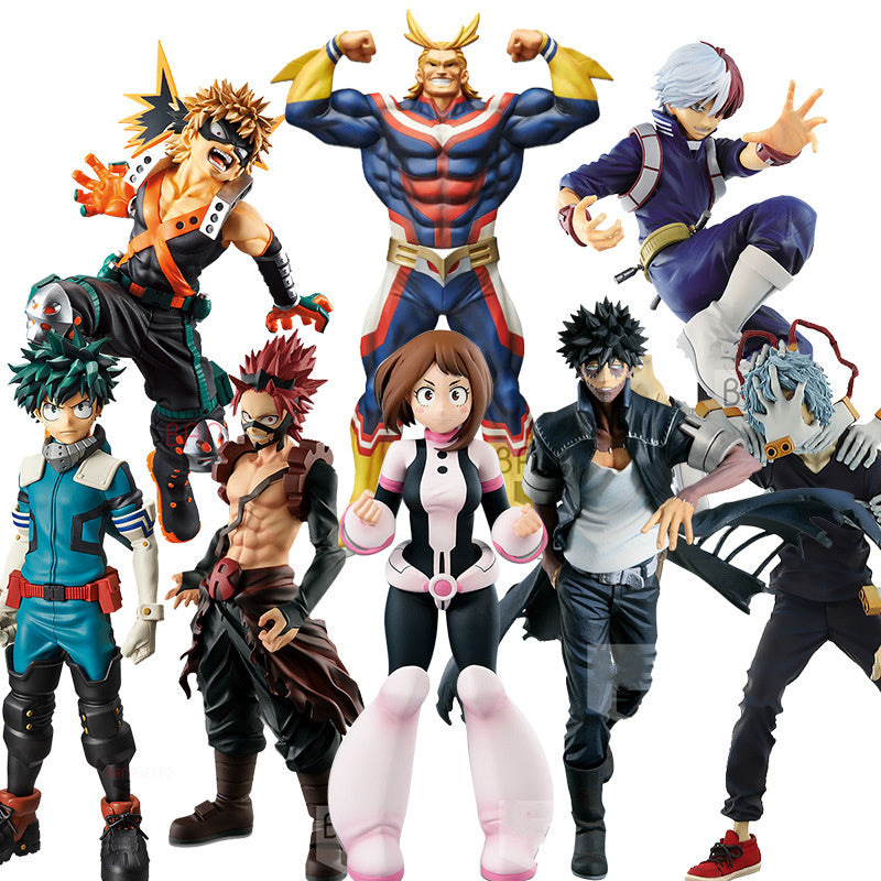 New Product Anime My Hero Academia Doll PVC Hero Era Small Doll Deku Movable Collectible Model Decoration Doll Children Toy