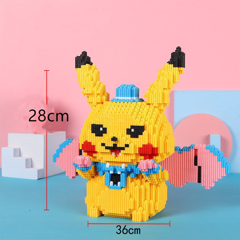 Pokemon Compatible Building Blocks Pikachu Toy Fire Dragon Fat Ding DIY Diamond Blocks And Pokemon Brick Toy Gifts