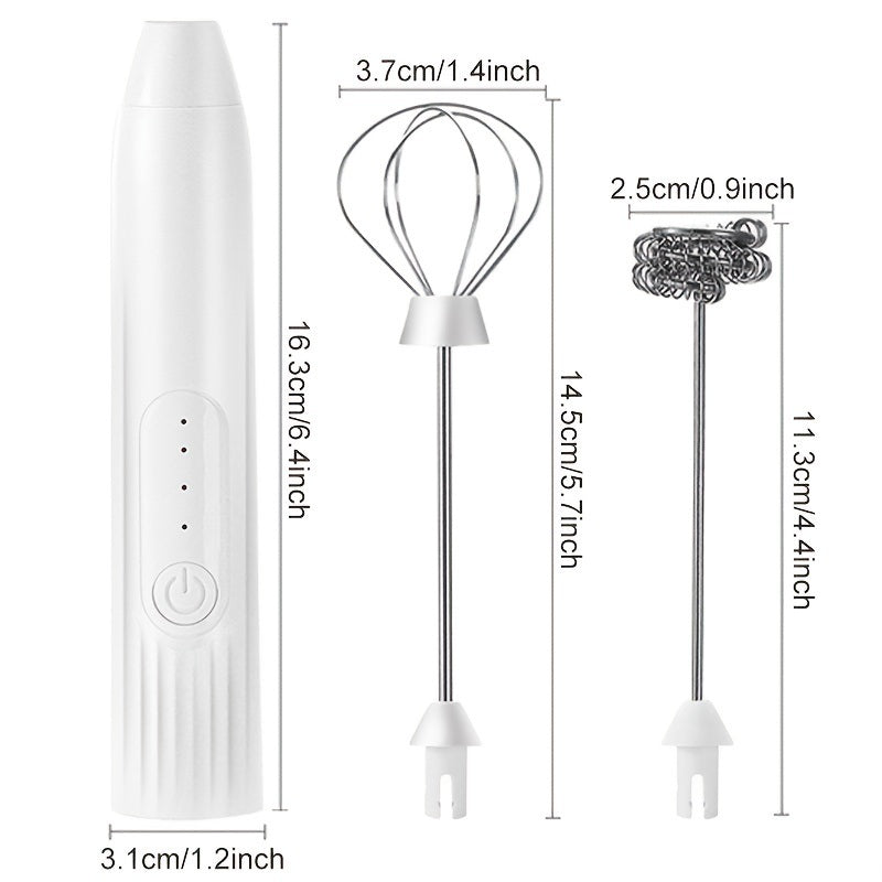 1 Milk Frother With Stand Handheld Frothing Electric Whisk With ; Speed Blender; Milk Froth; Mini Blender And Coffee Blender Froth Smoothie; Latte;