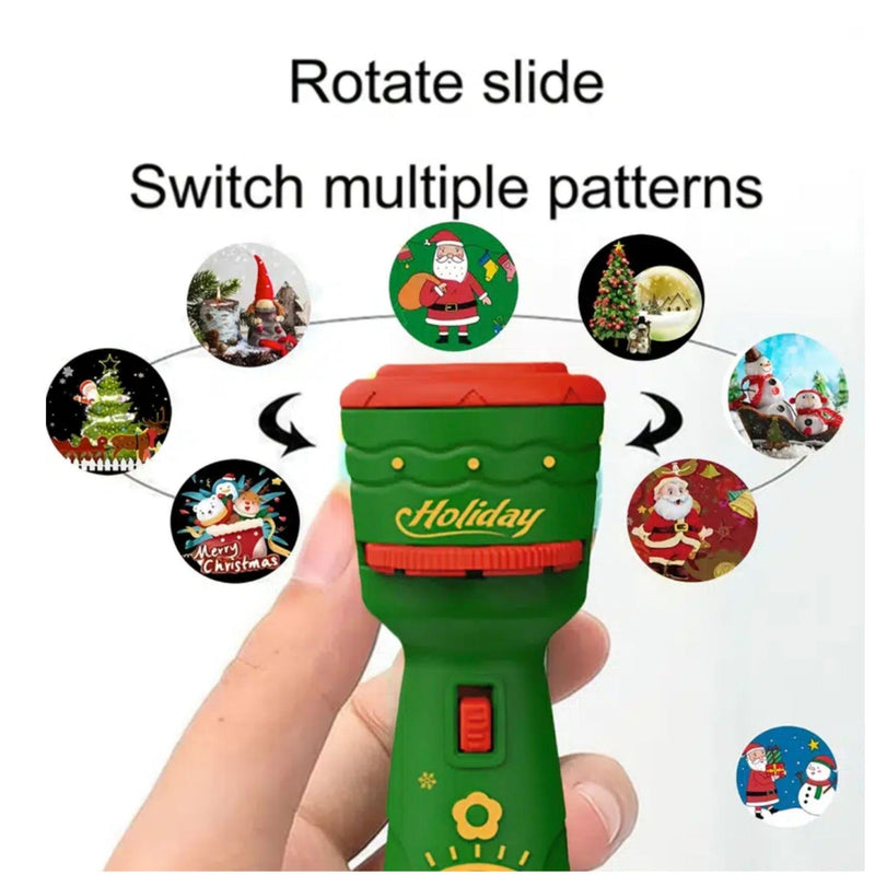 Kids Projector Flashlight Projector Christmas Slide Torch Projection Light Toy With Multiple Images