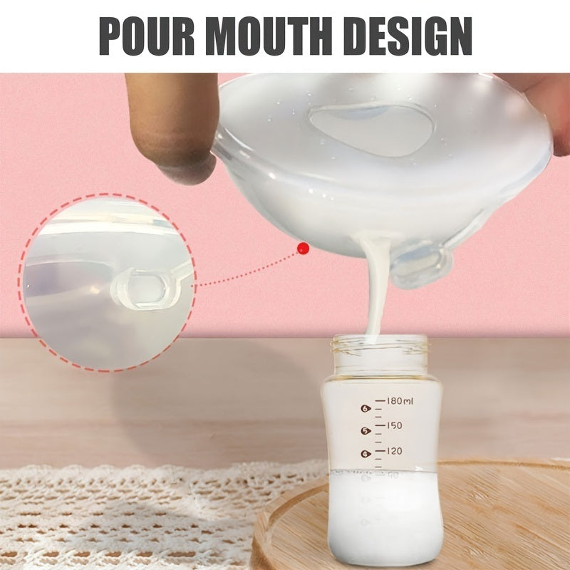 Breast Milk Collector; BPA Free Silicone Wearable Milk Saver Nursing Cup; Leak-proof Reusable Breast Milk Storage Shell