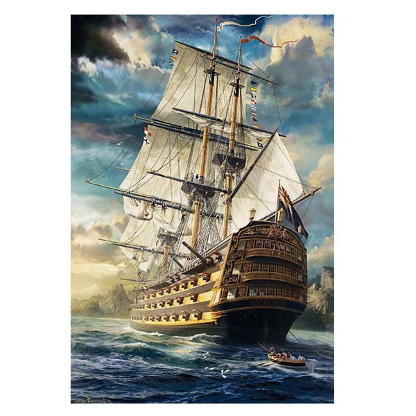 500 Piece Wooden Jigsaw Puzzle for Adults Galleon Puzzle Game Toy Decoration