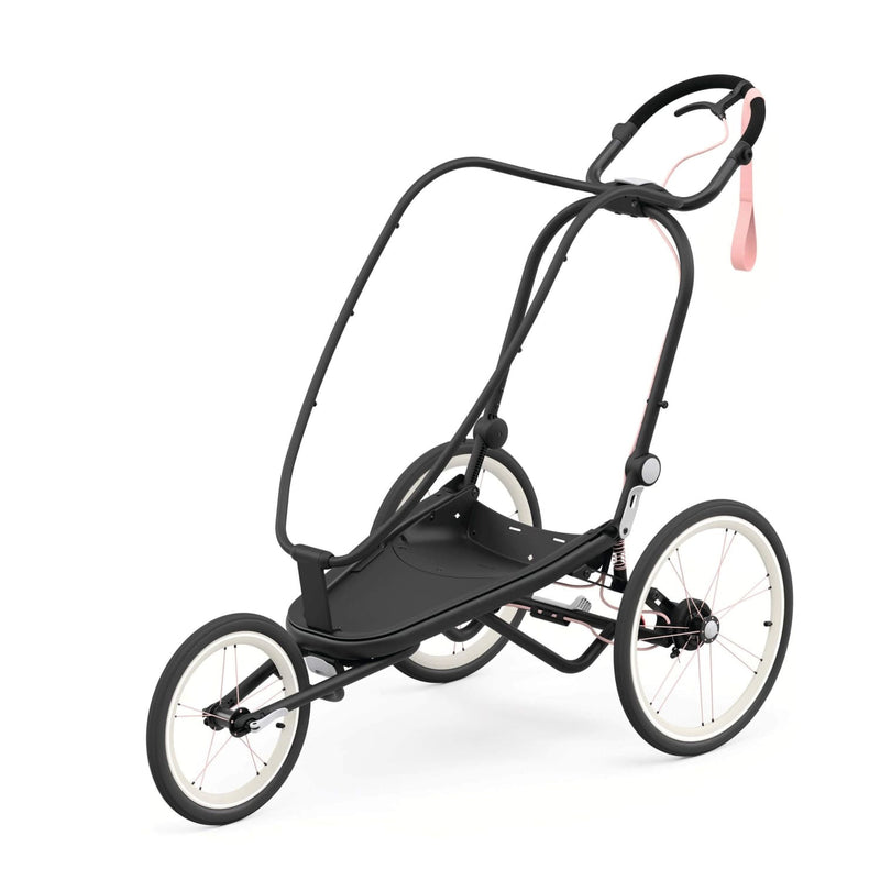 CYBEX ZENO Multisport Running Trailer Frame in Black and Pink