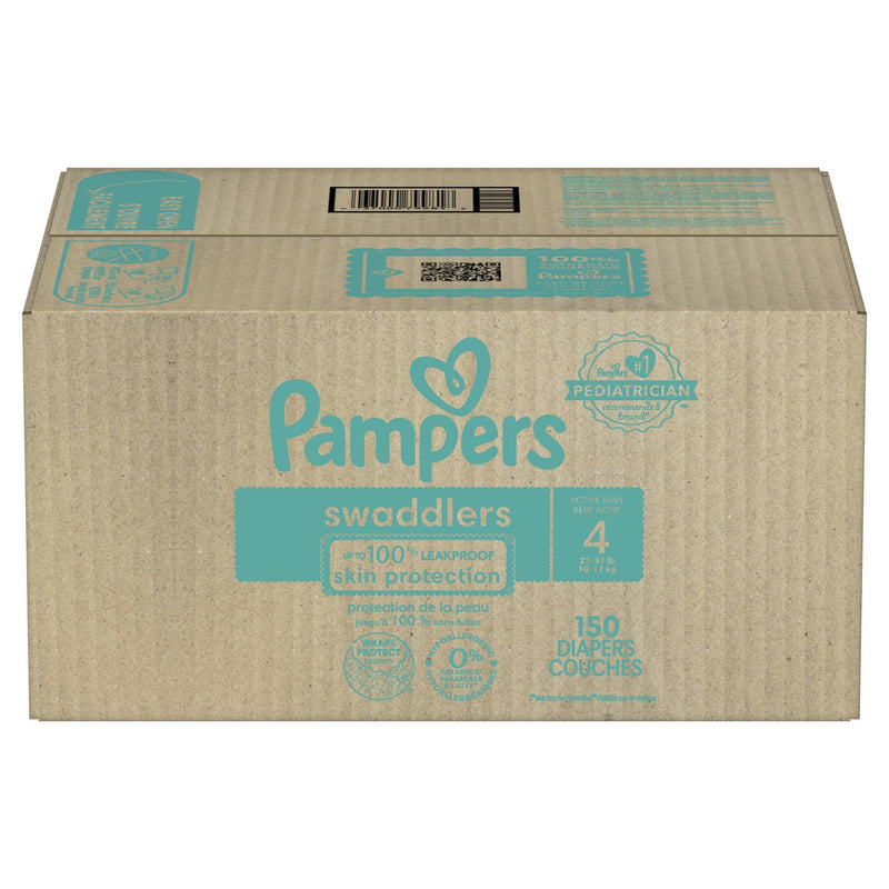 Pampers Swaddlers Diapers Size 4, 150 Count