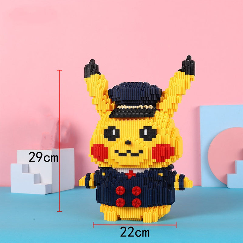 Pokemon Compatible Building Blocks Pikachu Toy Fire Dragon Fat Ding DIY Diamond Blocks And Pokemon Brick Toy Gifts