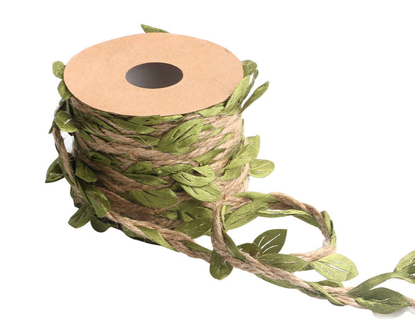 1 Roll Woven Hemp Rope DIY Leaf Decoration Winding Rope, 5m/roll [A]