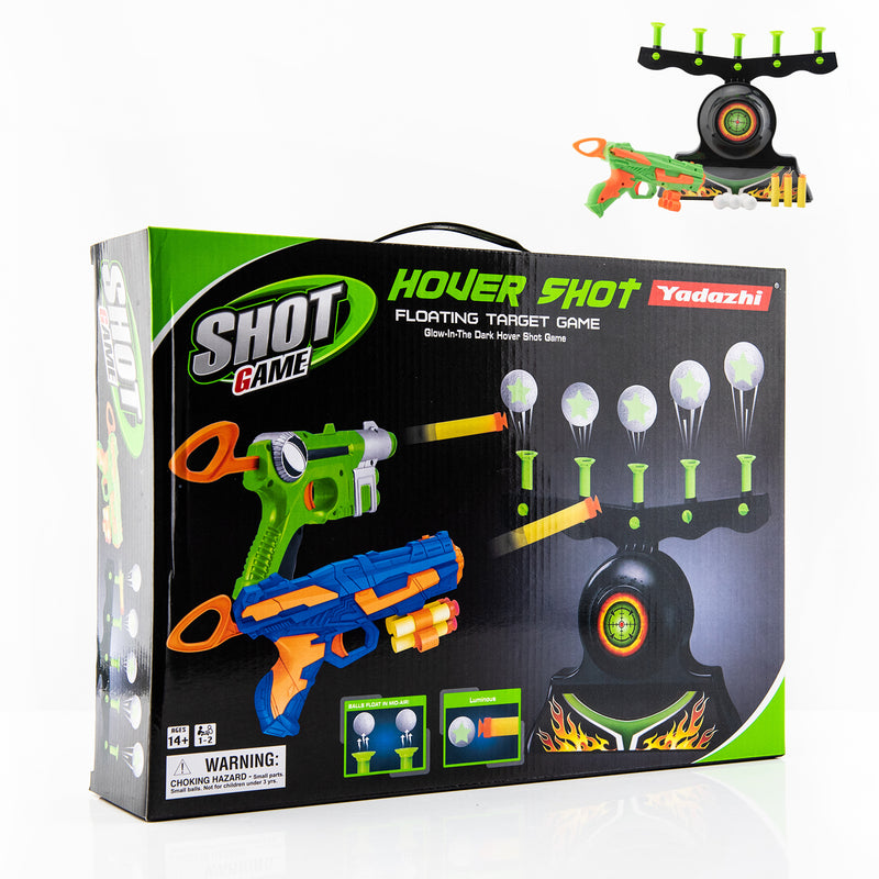 Shooting Targets for Nerf Guns Shooting Game Glow in The Dark Floating Ball Electric Target Practice Toys for Kids Boys Hover Shot 1 Blaster Toy Gun 10 Soft Foam Balls 3 Darts Gift  YJ