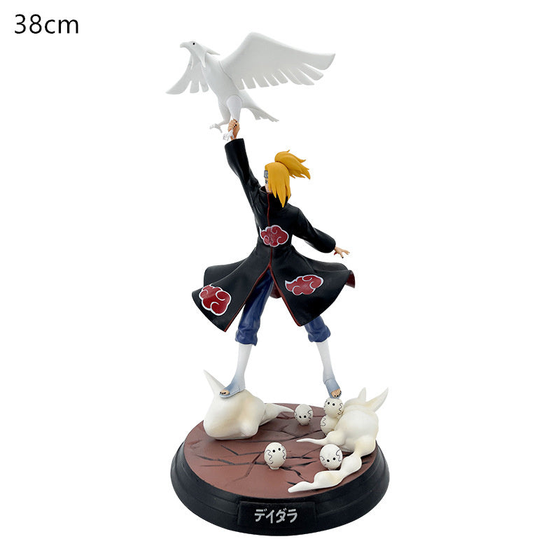 Naruto GK Uchiha Itachi I Love Rosha Cloud Sitting Crane Shield Sand Storm Sasuke Chidori San Diego PVC Action Figure Gift