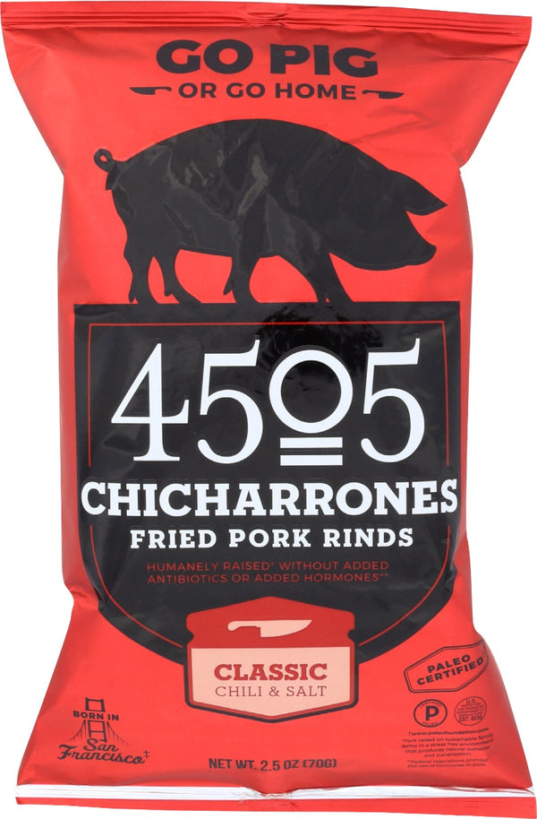 4505 MEATS: Chicharrones Chile & Salt, 2.5 oz