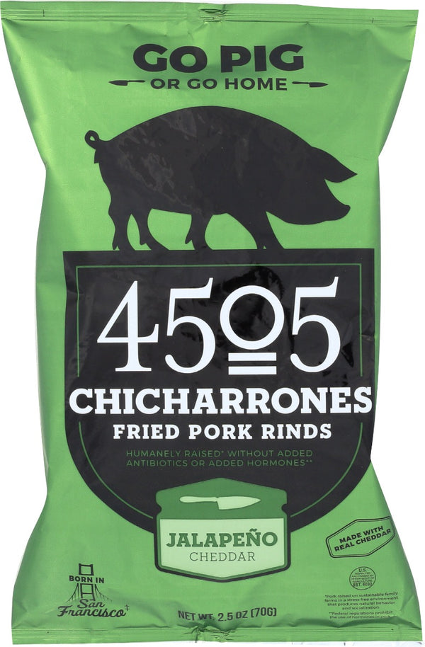 4505 MEATS: Chicharrones Jalapo Chedd, 2.5 oz