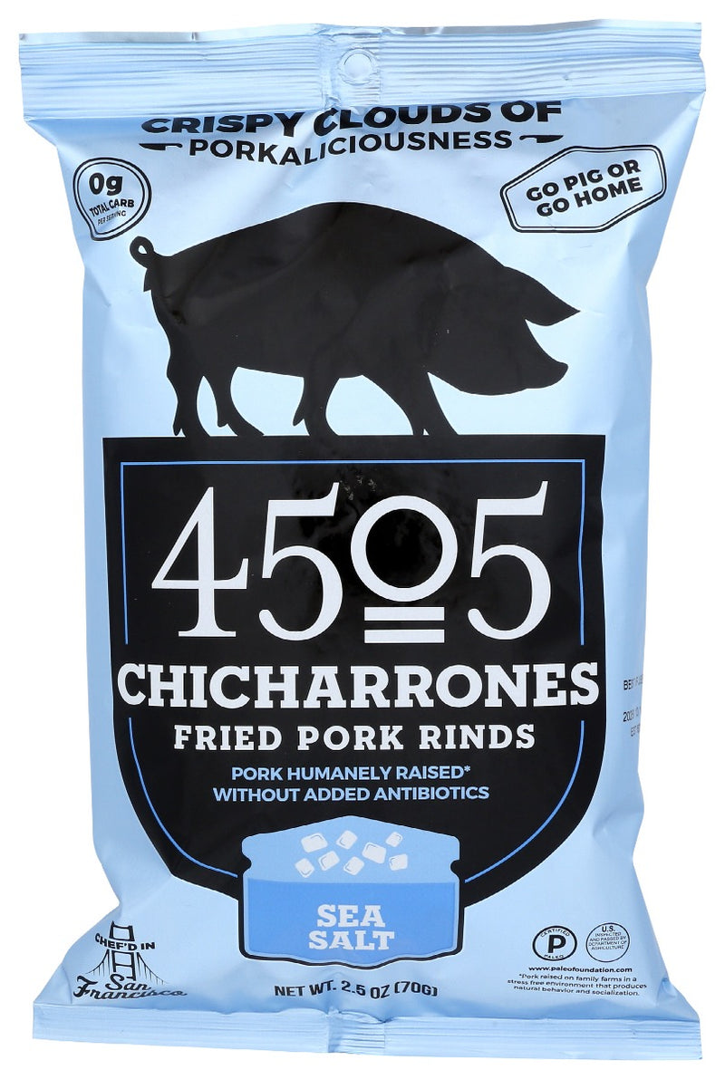 4505 MEATS: Chicharrones Sea Salt, 2.5 oz