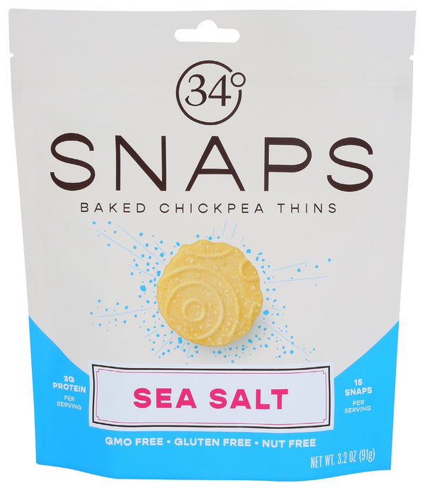 34 DEGREES: Sea Salt Snaps, 3.2 oz